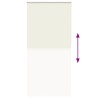Store enrouleur occultant blanc cassé 90x230cm largeur du tissu 