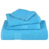 Serviettes d'invité 2 pcs turquoise 30x50cm 360 g/m² 100% coton 