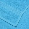 Serviettes d'invité 2 pcs turquoise 30x50cm 360 g/m² 100% coton 
