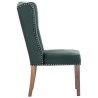Chaises à manger lot de 2 Vert foncé Velours 