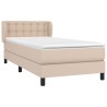 Sommier à lattes de lit avec matelas Cappuccino 80x200 cm 