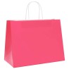 Sacs en papier 250 pcs avec poignées rose 32x17x25 cm 