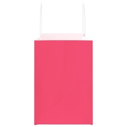 Sacs en papier 250 pcs avec poignées rose 32x17x25 cm 