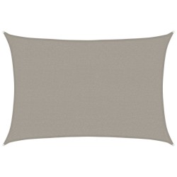 Voile d'ombrage 160 g/m² rectangulaire gris clair 2,5x4 m PEHD 