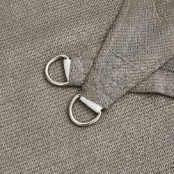 Voile d'ombrage 160 g/m² rectangulaire gris clair 2,5x4 m PEHD 