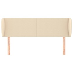 Tête de lit avec oreilles Crème 147x23x78/88 cm Tissu 