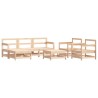 Salon de jardin 7 pcs Bois de pin massif 