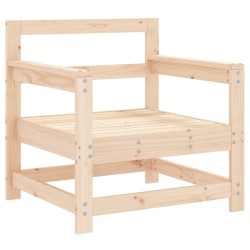 Salon de jardin 7 pcs Bois de pin massif 