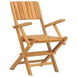 Chaises de jardin pliantes lot de 6 55x61x90cm bois massif teck 