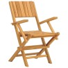 Chaises de jardin pliantes lot de 6 55x61x90cm bois massif teck 