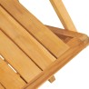 Chaises de jardin pliantes lot de 6 55x61x90cm bois massif teck 