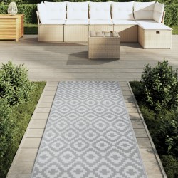Tapis d'extérieur ARAKIL gris 80 x 250 cm PP 