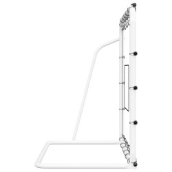 Filet de rebond de football blanc noir 184x61x123 cm acier PE 