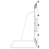 Filet de rebond de football blanc noir 184x61x123 cm acier PE 