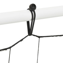 Filet de rebond de football blanc noir 184x61x123 cm acier PE 
