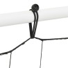 Filet de rebond de football blanc noir 184x61x123 cm acier PE 