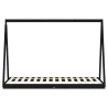 Cadre de lit pour enfants noir 90x190 cm bois de pin massif 