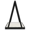 Cadre de lit pour enfants noir 90x190 cm bois de pin massif 