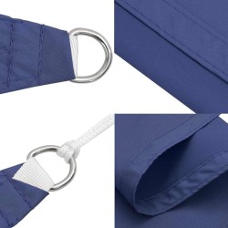 Voile de parasol tissu oxford rectangulaire 2x3 m bleu 