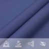 Voile de parasol tissu oxford rectangulaire 2x3 m bleu 