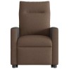 Fauteuil inclinable de massage électrique Marron Tissu 