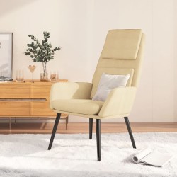 Chaise de relaxation Crème Tissu 
