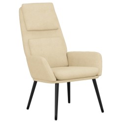 Chaise de relaxation Crème Tissu 
