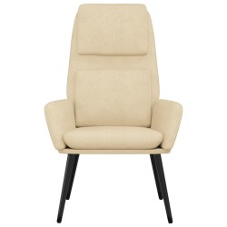 Chaise de relaxation Crème Tissu 