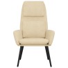 Chaise de relaxation Crème Tissu 