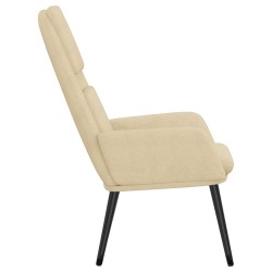 Chaise de relaxation Crème Tissu 