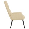 Chaise de relaxation Crème Tissu 