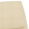 Chaise de relaxation Crème Tissu 