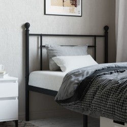 Tête de lit métal noir 90 cm 