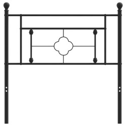 Tête de lit métal noir 90 cm 