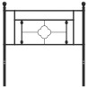Tête de lit métal noir 90 cm 