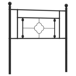 Tête de lit métal noir 90 cm 