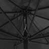 Parasol de jardin avec mât en métal 390 cm anthracite 