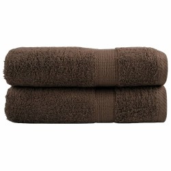 Serviettes de douche de qualité supérieure SOLUND 2 pcs marron 