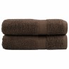 Serviettes de douche de qualité supérieure SOLUND 2 pcs marron 