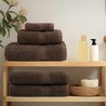 Serviettes de douche de qualité supérieure SOLUND 2 pcs marron 