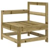 Salon de jardin 7 pcs bois de pin imprégné 