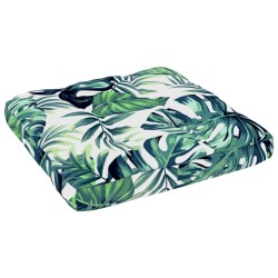 Pouf palette de jardin marron miel bois de pin imprégné 