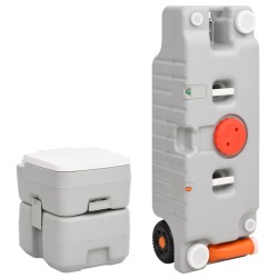 Ensemble de toilette et réservoir d'eau de camping portable 