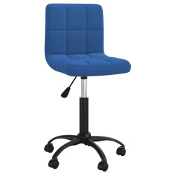 Chaise pivotante de salle à manger Bleu Velours 