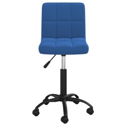Chaise pivotante de salle à manger Bleu Velours 