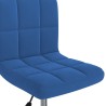 Chaise pivotante de salle à manger Bleu Velours 