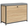 Banc à chaussures tiroir rabattable chêne sonoma 82x32x56 cm 