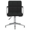 Chaise pivotante de salle à manger Noir Tissu 