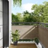Écran de balcon taupe 75x700 cm 100% polyester oxford 