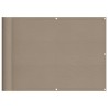 Écran de balcon taupe 75x700 cm 100% polyester oxford 